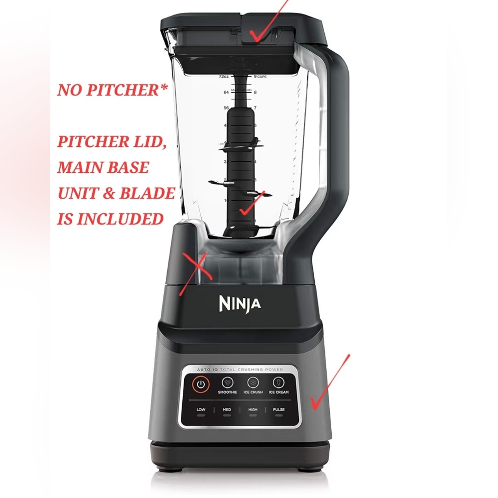 Ninja BN701C Professional Plus Blender Base – 1400W Peak | NO Pitcher